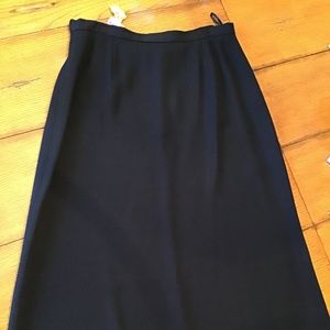 Talbots Navy A-line skirt